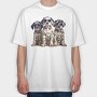 Dalmatas With Sunglasses, Tricou Oversize Barbati (Unisex)