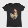 Patchwork Rooster Art, Tricou Femei
