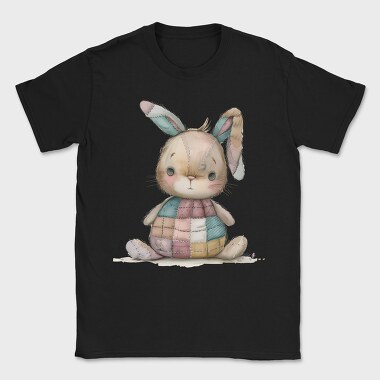 Patchwork Bunny Clipart, Tricou Barbati (Unisex)