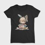 Patchwork Bunny Clipart, Tricou Femei