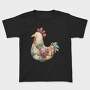 Patchwork Rooster Clipart, Tricou Copii