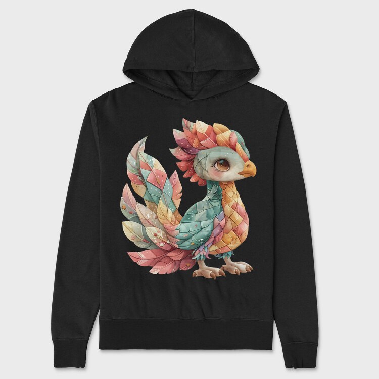 Patchwork Dragon Feathers, Hanorac Oversize Barbati (Unisex)