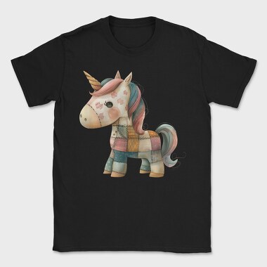Patchwork Unicorn Art, Tricou Barbati (Unisex)