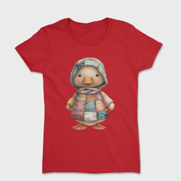 Patchwork Duck Clips, Tricou Femei