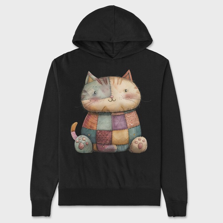 Patchwork Cat Clips, Hanorac Oversize Barbati (Unisex)