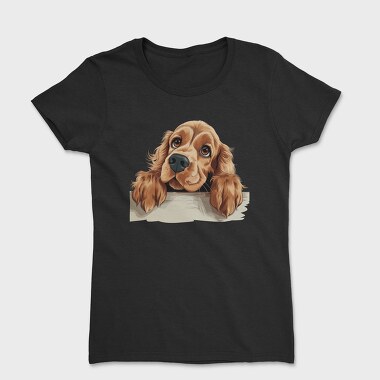 Peeking English Cocker, Tricou Femei
