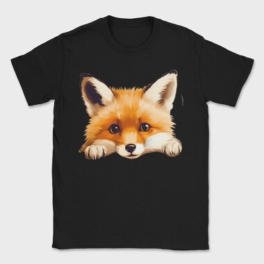 Peeking Fox Face, Tricou Barbati (Unisex)