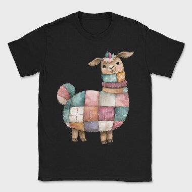Patchwork Llama Jacket, Tricou Barbati (Unisex)