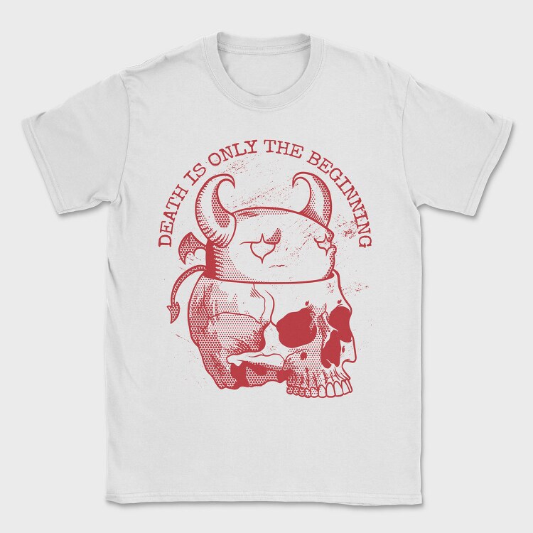 Death Is Only the Beginning Red, Tricou Barbati (Unisex)