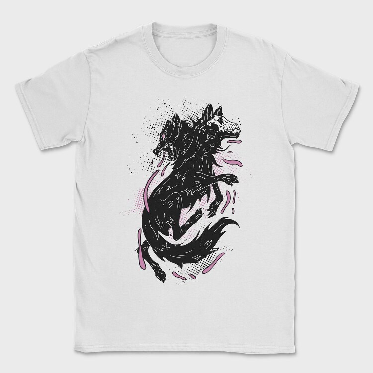 Dark Wolf Skull, Tricou Barbati (Unisex)
