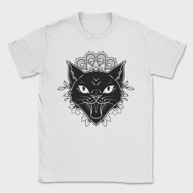 Mandala Cat Tattoo, Tricou Barbati (Unisex)