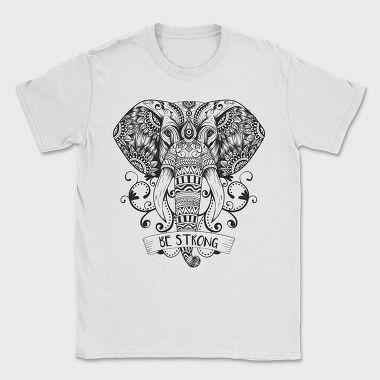 Mandala Elephant, Tricou Barbati (Unisex)