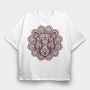 Mandala Jaguar, Tricou Oversize Barbati (Unisex)
