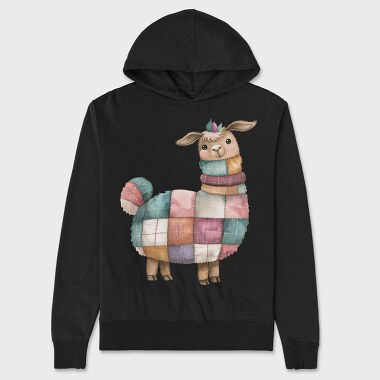 Patchwork Llama Jacket, Hanorac Oversize Barbati (Unisex)