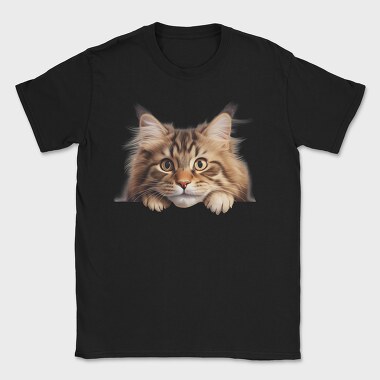 Peeping Forest Cat, Tricou Barbati (Unisex)