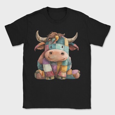 Patchwork Cow Clipart, Tricou Barbati (Unisex)