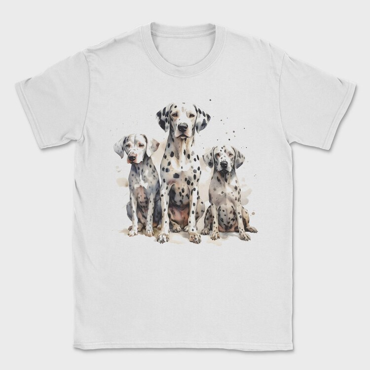 Dalmatian Family, Tricou Barbati (Unisex)