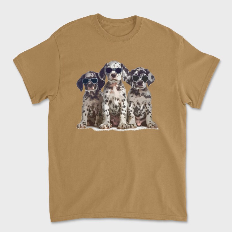 Dalmatas With Sunglasses, Tricou Barbati (Unisex)