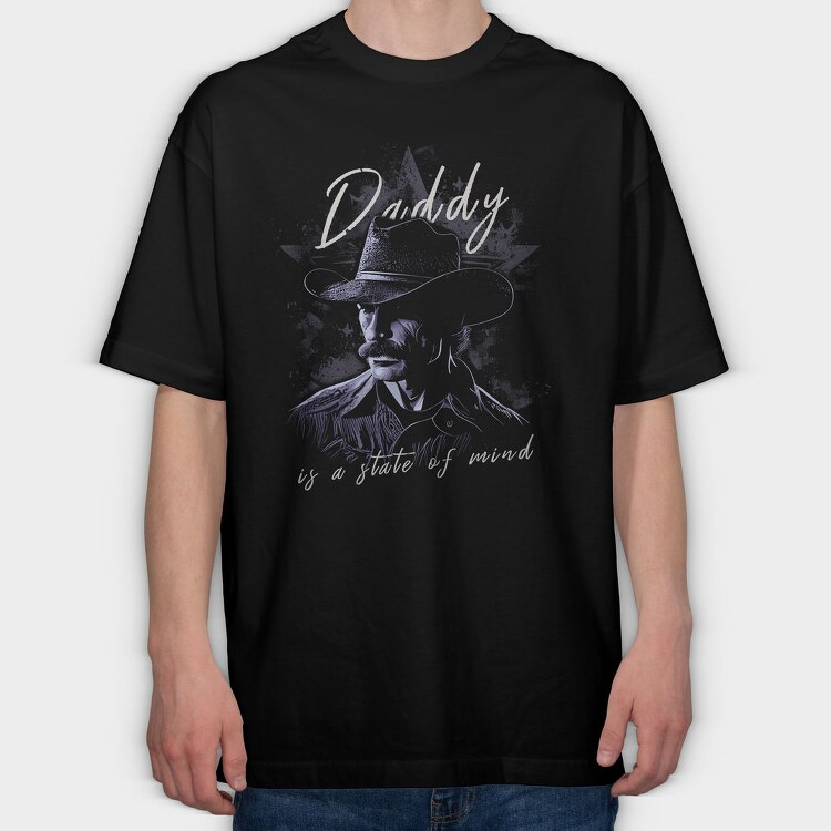 Daddy State of Mind, Tricou Oversize Barbati (Unisex)