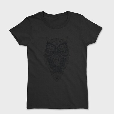 Mandala Owl Illustration 001, Tricou Femei
