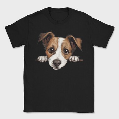Peeking Jack Russell, Tricou Barbati (Unisex)