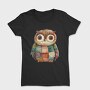 Patchwork Owl Clipart, Tricou Femei