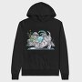 Pawsome Cat Yoga, Hanorac Oversize Barbati (Unisex)