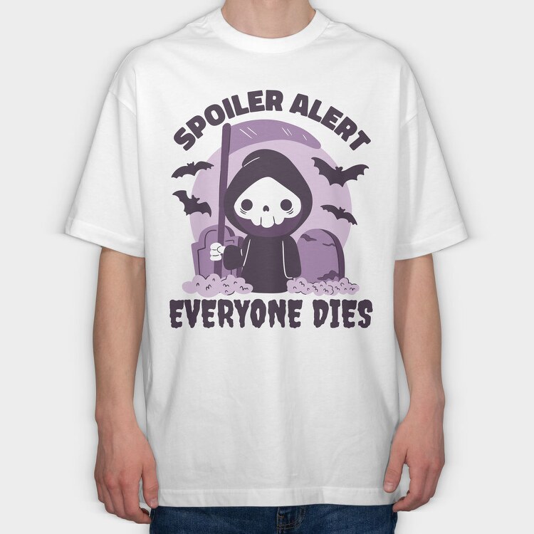 Cute Reaper Spoiler, Tricou Oversize Barbati (Unisex)