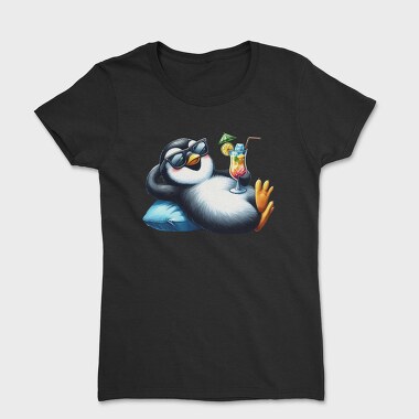 Penguin Sunglasses Cocktail, Tricou Femei