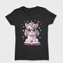 Cute Unicorn Reading, Tricou Femei