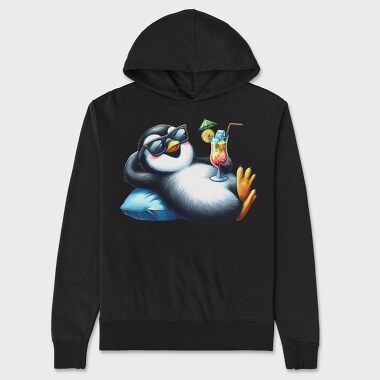 Penguin Sunglasses Cocktail, Hanorac Oversize Barbati (Unisex)