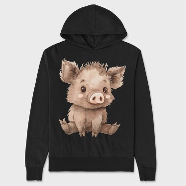Piglet Tattoo Art, Hanorac Oversize Barbati (Unisex)