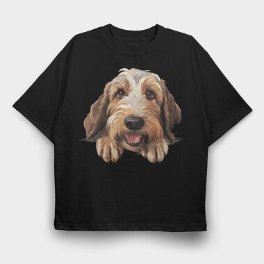 Peking Peet Basset, Tricou Oversize Barbati (Unisex)