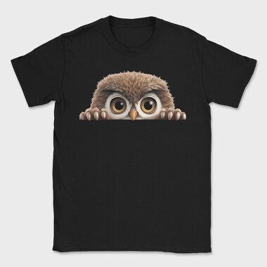 Peeping Owl Face, Tricou Barbati (Unisex)
