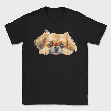 Pekingese Peeking Face, Tricou Barbati (Unisex)
