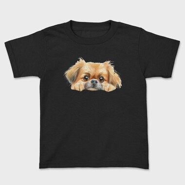 Pekingese Peeking Face, Tricou Copii