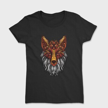 Mandala Fox Color 001, Tricou Femei