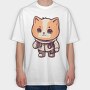 Cute Little Cat, Tricou Oversize Barbati (Unisex)