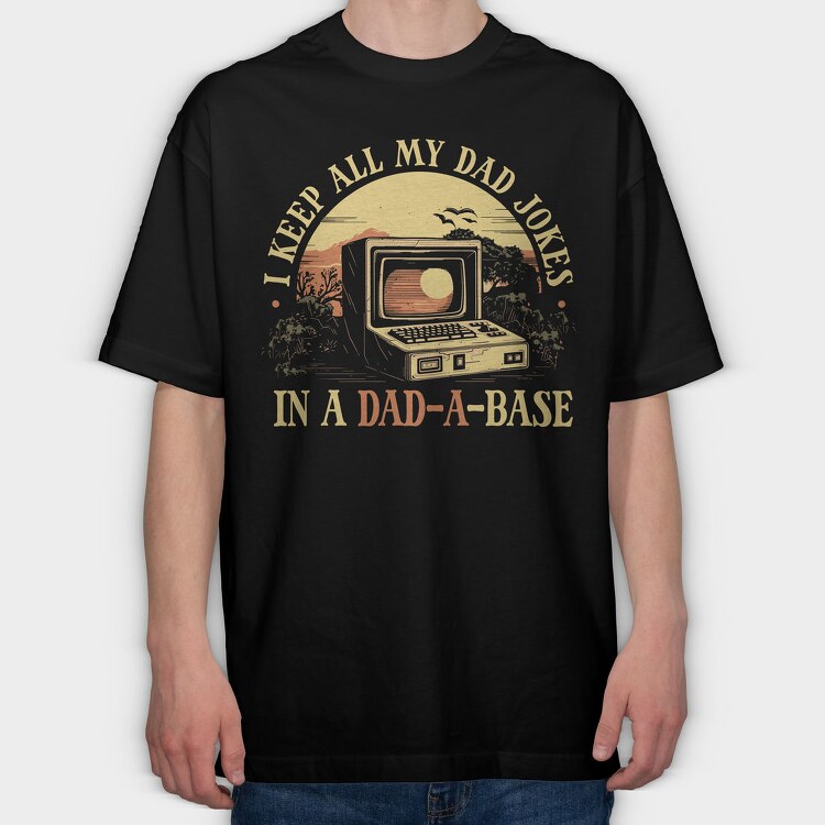 Dad Joke Database, Tricou Oversize Barbati (Unisex)