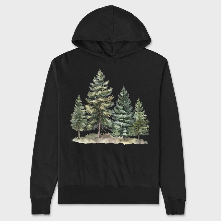 Pine Forest Nest, Hanorac Oversize Barbati (Unisex)