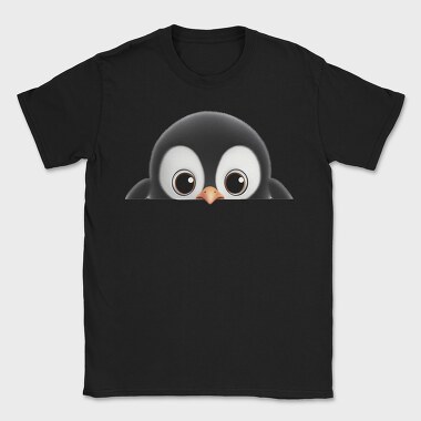 Peeping Penguin Face, Tricou Barbati (Unisex)