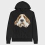 Petit Basset Griffon Vendeen Peeking, Hanorac Oversize Barbati (Unisex)