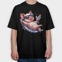 Pig Sunglasses Cocktail, Tricou Oversize Barbati (Unisex)