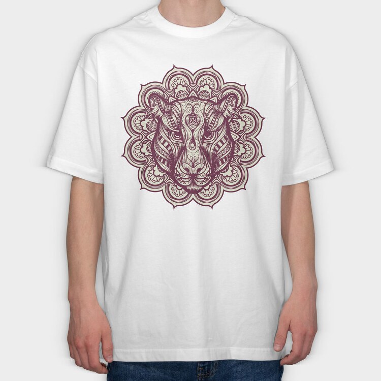 Mandala Jaguar, Tricou Oversize Barbati (Unisex)