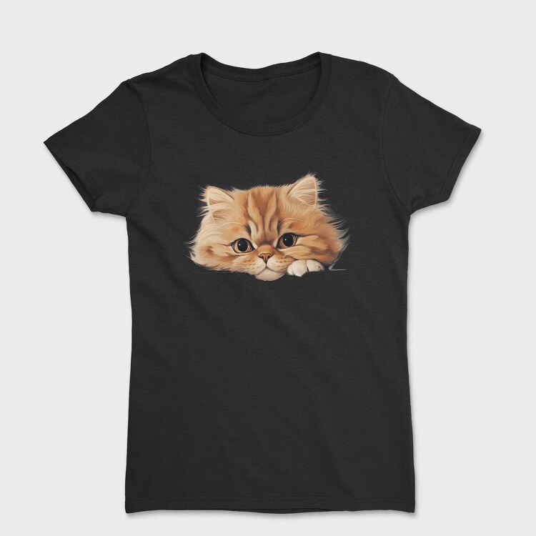 Peeping Persian Cat, Tricou Femei