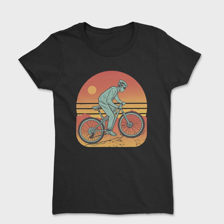 Man In Mountain Bike, Tricou Femei