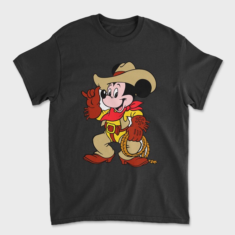 Cartoon Retro Mickey Mouse 4, Tricou Barbati (Unisex)