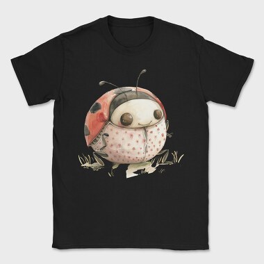 Pink Ladybug Smile, Tricou Barbati (Unisex)