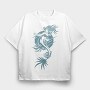 Mermaid Graphic, Tricou Oversize Barbati (Unisex)