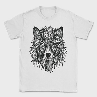 Wolf Head 001, Tricou Barbati (Unisex)